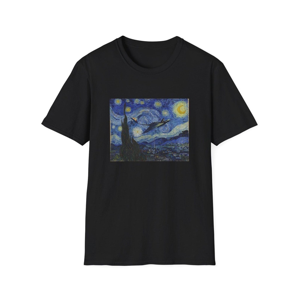 Starry Night Dragon T-Shirt How To Train Your Dragon Art Mashup